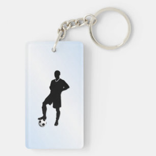 Soccer Sports Design Key Ring
