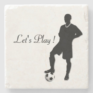 Soccer  / Sports Design Let's Play Stone Coaster