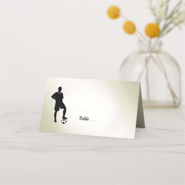 Soccer  / Sports Design Place Card (Front)