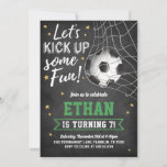 Soccer Sports Game Birthday Party Invitation<br><div class="desc">Soccer ball invitation,  featuring fun sporty elements. Personalise it for your soccer event.</div>