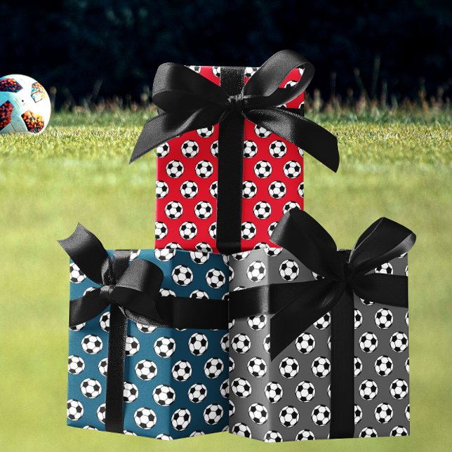 Soccer Sports Party Wrapping Paper Sheet (Creator Uploaded)