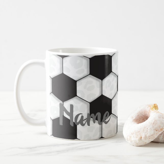 Soccer, Sports, Soccer Mum Design Coffee Mug Cup (With Donut)