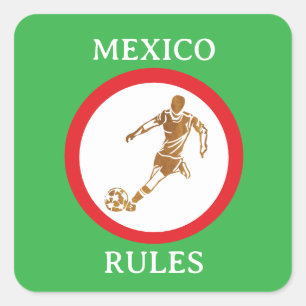 SOCCER SQUARE STICKER
