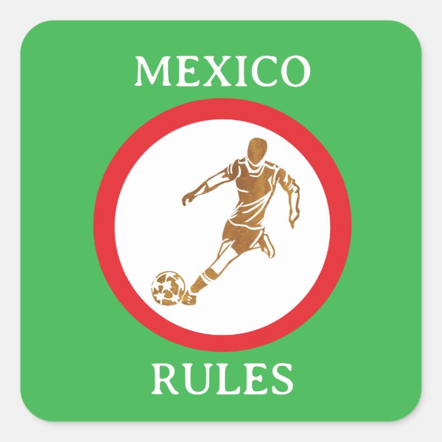 SOCCER SQUARE STICKER (Front)