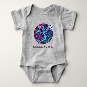 Soccer star baby bodysuit