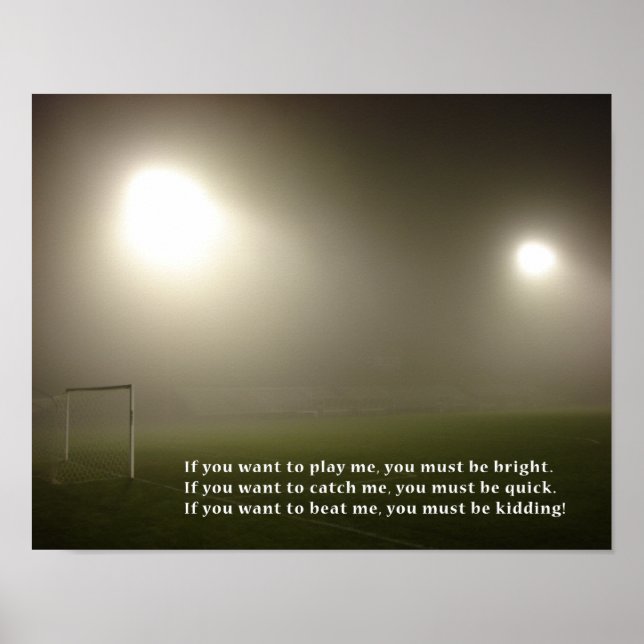Soccer Star Motivational Poster (Front)