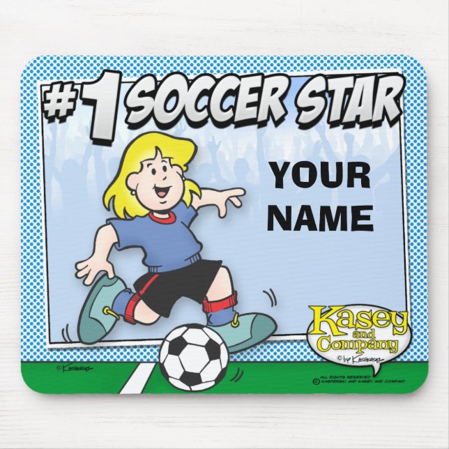 Soccer Star Mouse Pad (Front)