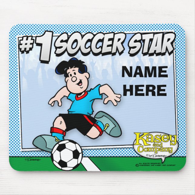 Soccer Star Mouse Pad (Front)