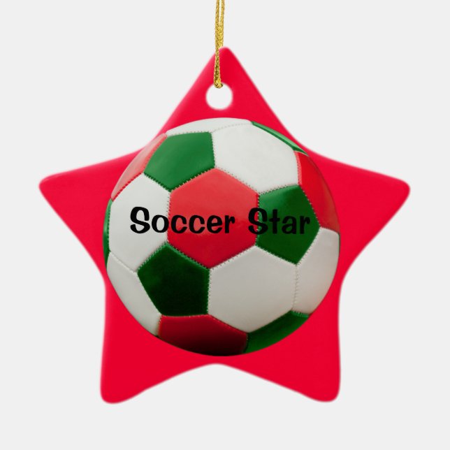 Soccer Star Ornament (Front)