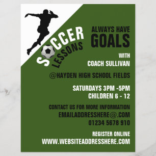 Soccer Strike, Soccer Lessons Advertising Flyer