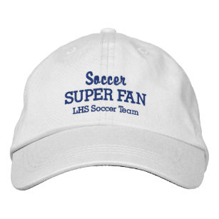 Soccer Super Fan Custom High School Sports Team Embroidered Hat
