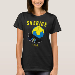 Soccer Sverige Flag Sweden Flags Swedish Football T-Shirt