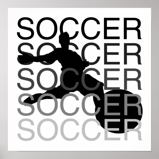 SOCCER T-shirts and Gifts Poster (Front)