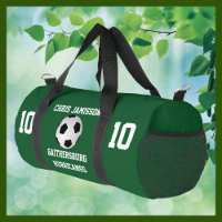 Soccer Team, Coach or Player Green Personalised