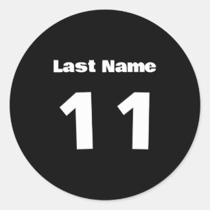 Soccer Team Kids Custom League Uniform Girls T Shi Classic Round Sticker