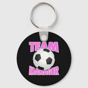 Soccer Team Manager, Soccer Ll Graphic Key Ring