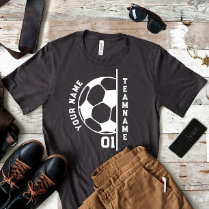 Soccer Team Mom Dad Player Name Matching Custom T-Shirt