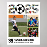 Soccer Team Senior 2025 Sports Photo Collage