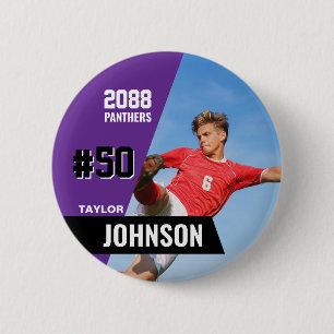 Soccer Team Senior Night Custom Colour Sports 6 Cm Round Badge