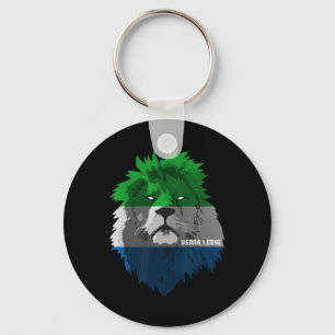 Soccer Team Sierra Leone National Pride Lion Flag Key Ring