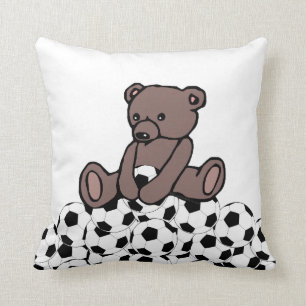 Soccer Teddy Cushion