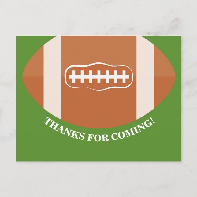 Soccer thank you card, football thank you card (Front)