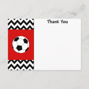 Soccer Thank you note cards