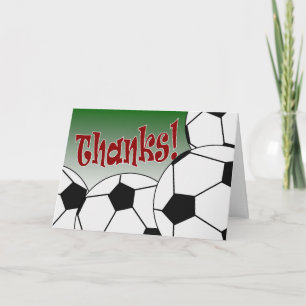 Soccer - Thank You! Thank You Card