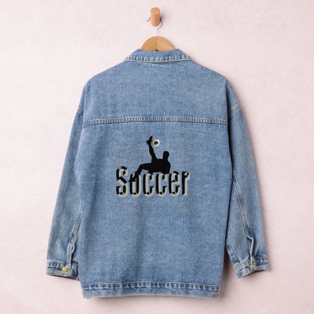 Soccer The Game, Ladies Denim Jacket (Hangar)