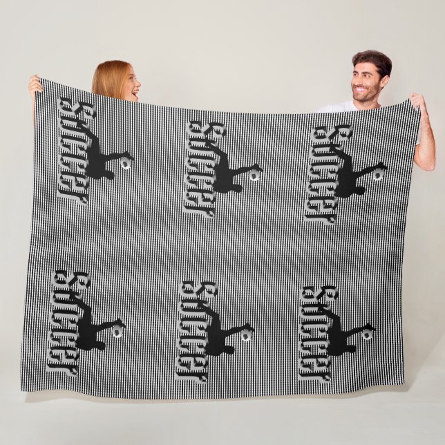 Soccer The Game, Large Fleece Blanket (In Situ)
