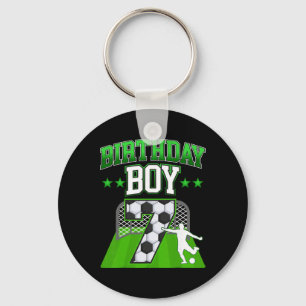 Soccer Themed Birthday Boy Outfit For 7 Year Old C Key Ring
