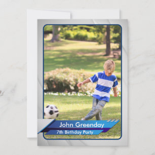 Soccer Trading Card Birthday Invitation