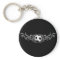 Soccer Tribal Flames Grey Keychain