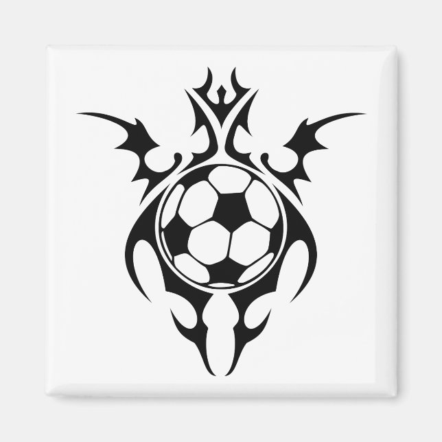 soccer tribal futbol magnet (Front)