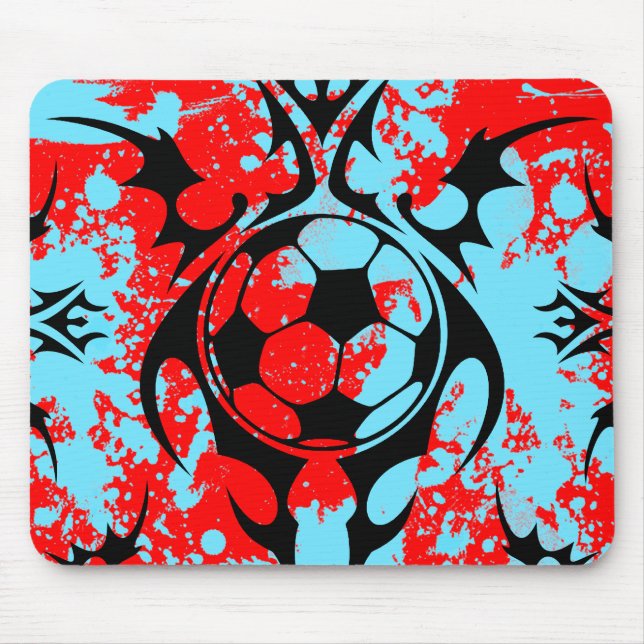 soccer. tribal. mouse pad (Front)