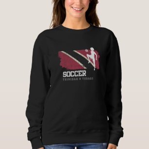 Soccer Trinidad & Tobago Flag Football Womens Socc Sweatshirt