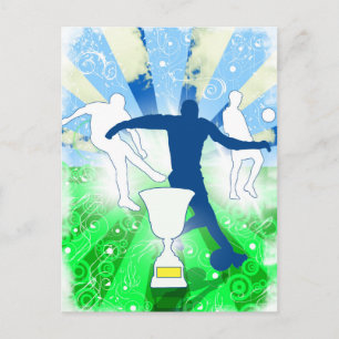 Soccer Trophy Postcard