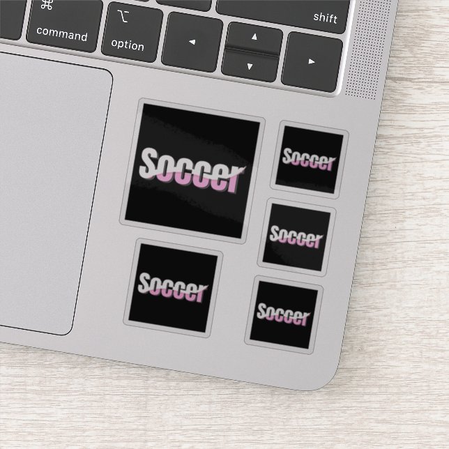 Soccer Typography Modern Art Abstract Swish (Detail)