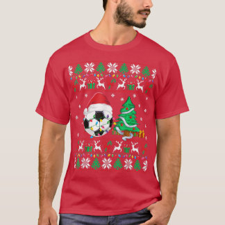 Soccer Ugly Christmas Sweater Soccer Xmas Lights F