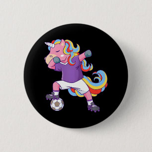 Soccer Unicorn Dabbing 6 Cm Round Badge