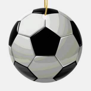 Soccer Unique Artwork Ceramic Ornament