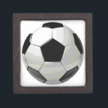 Soccer Unique Artwork Jewellery Box<br><div class="desc">Popular American and International Game Artworks - I Love This Game. Popular Sports - Soccer Game Ball Image.</div>