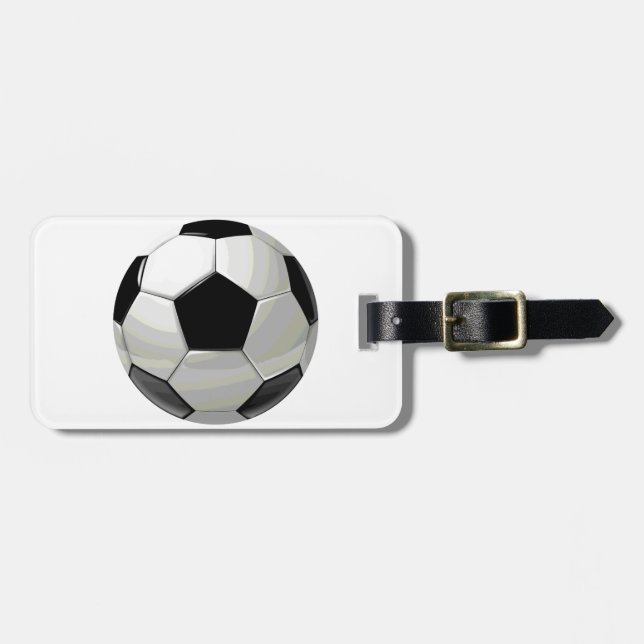 Soccer Unique Artwork Luggage Tag (Front Horizontal)