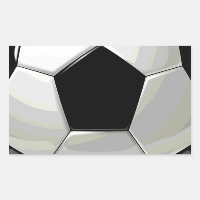 Soccer Unique Artwork Rectangular Sticker (Front)
