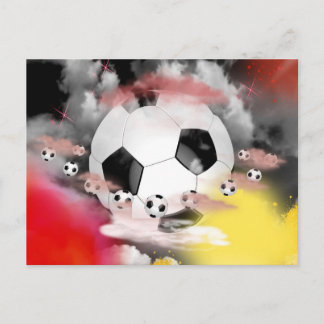 Soccer Universe Graphic Design Postcard