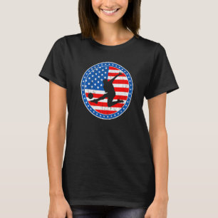 Soccer Usa Flag Player Goalkeeper Sport Soccer Coa T-Shirt