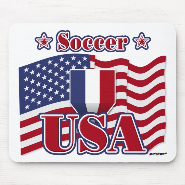 Soccer USA Mouse Pad (Front)