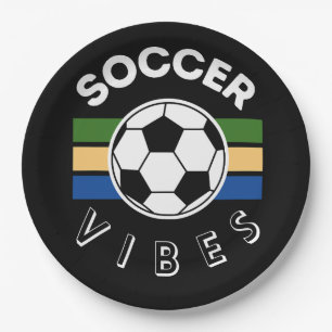 Soccer Vibes Paper Plate