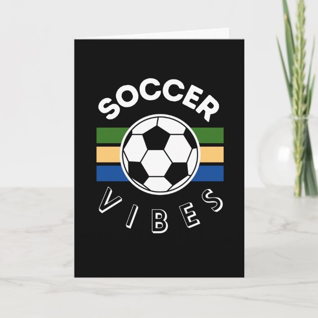 Soccer Vibes Thank You Card (Front)