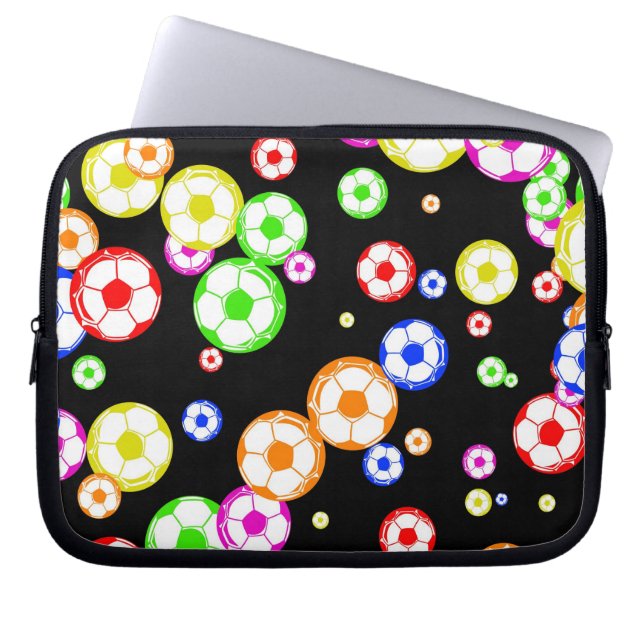 Soccer Wallpaper Laptop Sleeve (Front)